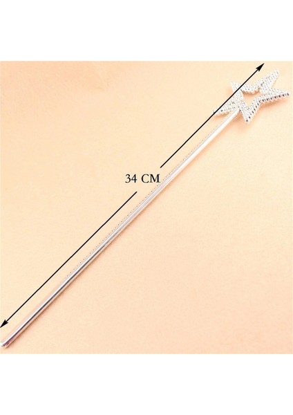 Yıldız Model Peri Asası Melek Asası Prenses Asası Metalize Gümüş Renk fiyatları