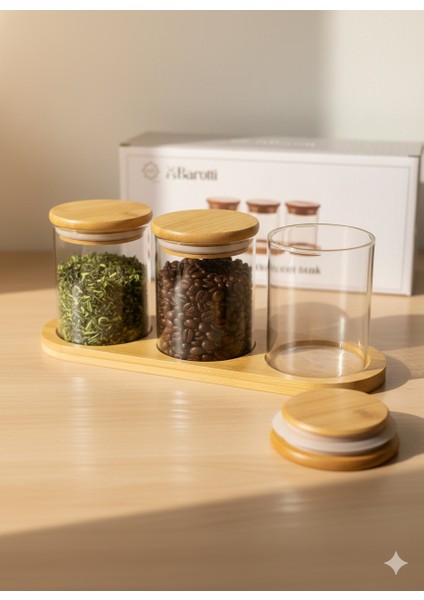 Bambu Kapaklı Cam Baharatlık Seti 3’lü – Standlı fiyatları