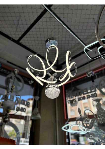 Zambak Model 3renk Tej Toplu Modern Ledli Avize