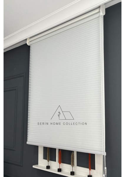 Beyaz Jaluzi Görünümlü Tül ve Stor Perde (Dayanıklı Alüminyum Kasa) modelleri