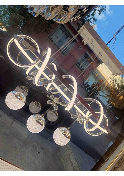 Kuzey Yemek Masası 85/80 3 Renk Modern Ledli Avize fiyatları