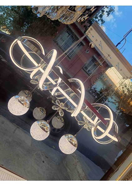 Kuzey Yemek Masası 85/80 3 Renk Modern Ledli Avize modelleri