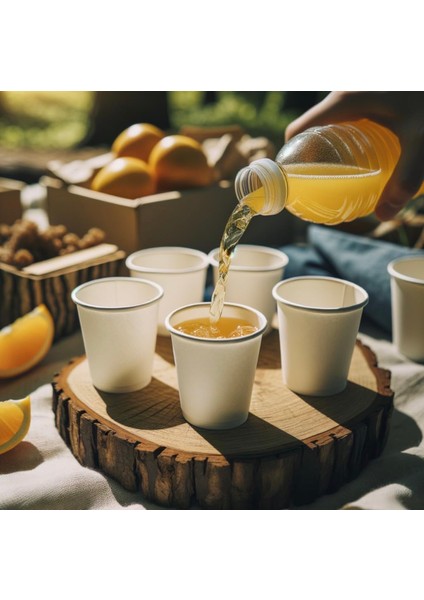 7 Oz Karton Bardak Beyaz 100 Adet Baskısız fiyatları