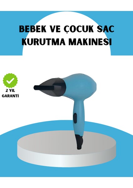 Nrzsnt Mini Saç Kurutma Makinesi – Sessiz, Güvenli ve Hafif – Çocuklar Için Özel Tasarım