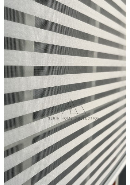 Krem Jaluzi Görünümlü Tül ve Stor Perde (Dayanıklı Alüminyum Kasa) indirimleri