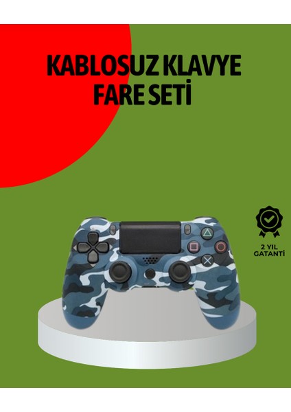 Nrzsnt Ps4 Kablosuz Oyun Kolu Gecikmesiz Bağlantılı Ergonomik Tasarımlı