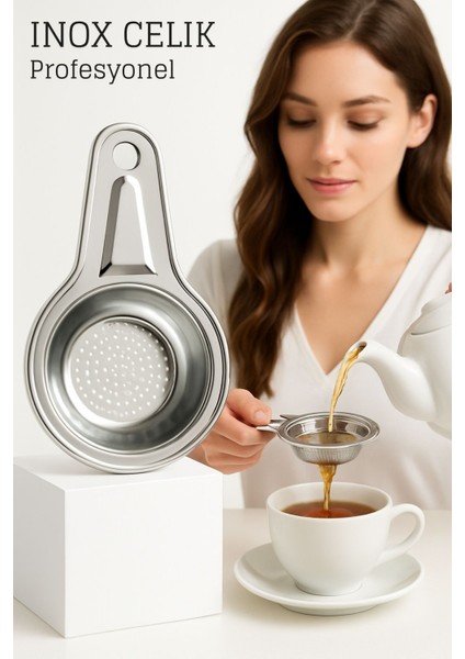 Inox Çelik Çay Süzgeci - Profesyoneller Için Paslanmaz Çelik 722395