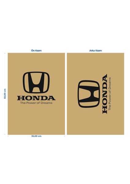 craft Honda Marka Kraft 135.GR 35X50 Kağıt Oto Paspası 100 Adet fiyatları