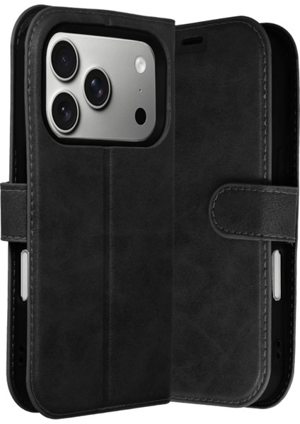 Nrzsnt Newface Apple Iphone 17 Pro Max Trend S Plus Kapaklı Kılıf - Siyah