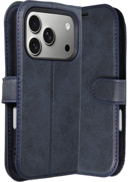 Nrzsnt Newface Apple Iphone 17 Pro Max Trend S Plus Kapaklı Kılıf - Lacivert