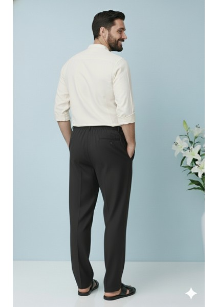 Online Collections Hacı ve Umre için Günlükte Şık Kesim Rahat Kalıp Erkek Şalvar Pantolon Siyah - 2XL modelleri