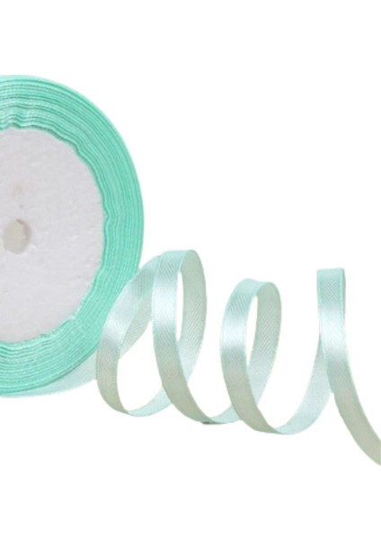 Saten Kurdele 1 cm 10 Metre Turkuaz