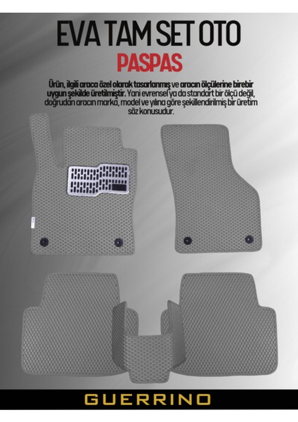 NİSSAN-QASHQAİ-(2014-2021) Için Eva Iç Paspas Takımı (Metal Topukluk Dahil)