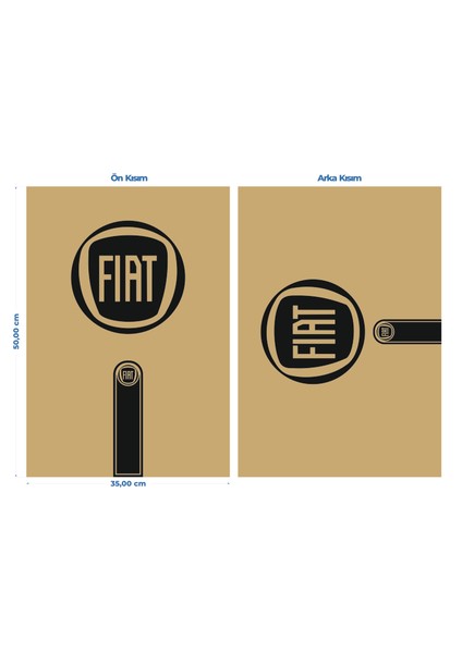 Fiat Marka Kraft 135.GR 35X50 Kağıt Oto Paspası 100 Adet modelleri