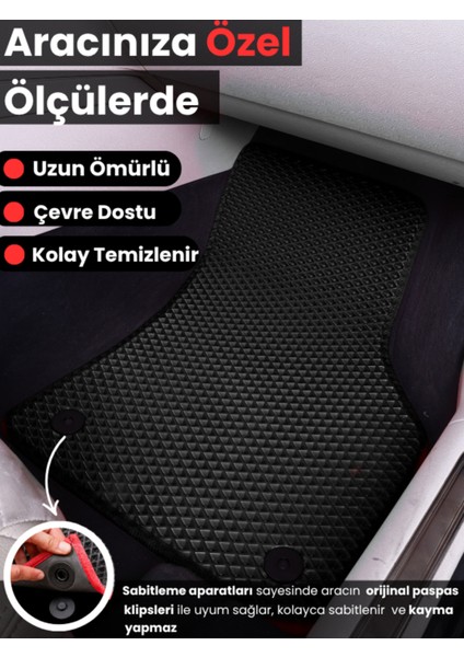 TOYOTA-AVENSİS-(1997-2003) Için Eva Ful Paspas Takımı (Metal Topukluk Dahil) modelleri