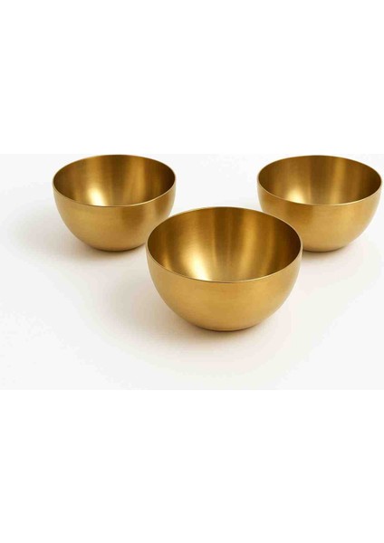 3'lü Gold Çerezlik Paslanmaz