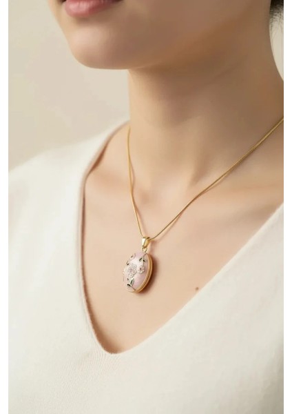 Çelik Kapaklı Kolye