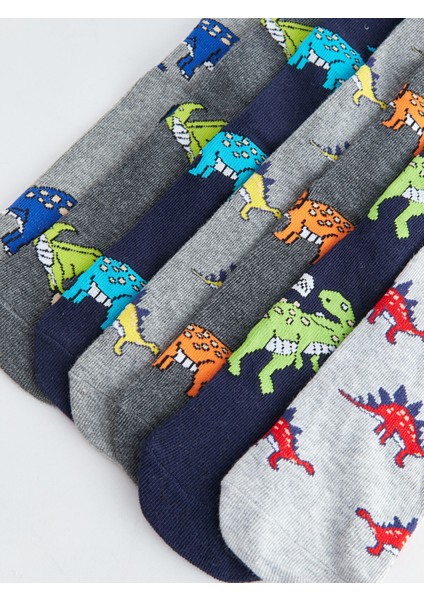 Yeni Sezon Desenli Erkek Çocuk Soket Çocuk 7'li modelleri