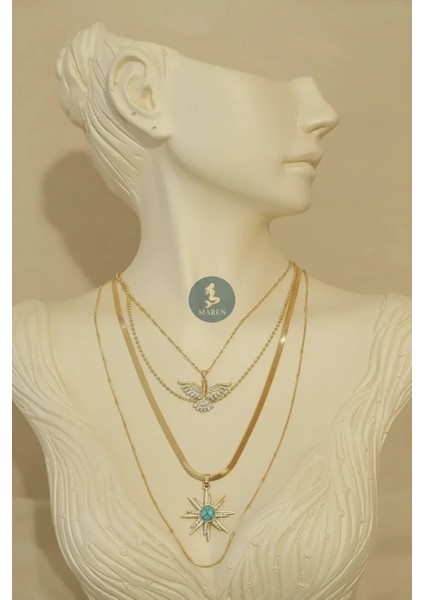 Çelik Çoklu Kolye fiyatları