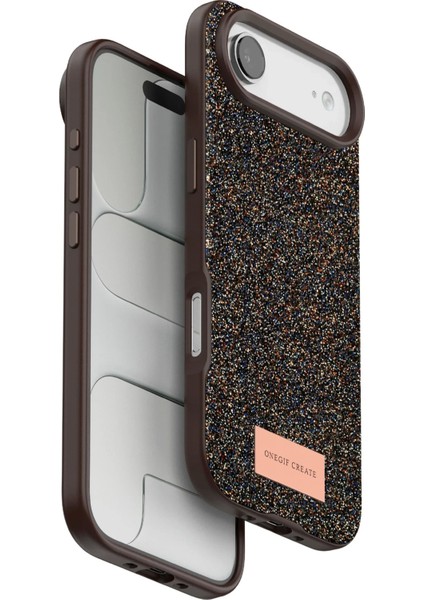 MYT09 Apple iPhone 17 Air Bright Simli Kapak - Gold