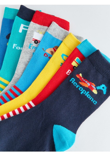 Yeni Sezon Desenli Erkek Çocuk Soket Çocuk 7'li modelleri