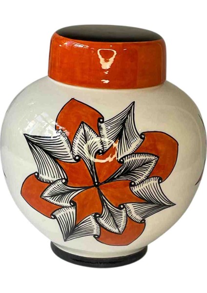 Seramik Küre Küp Asimetrik Desen