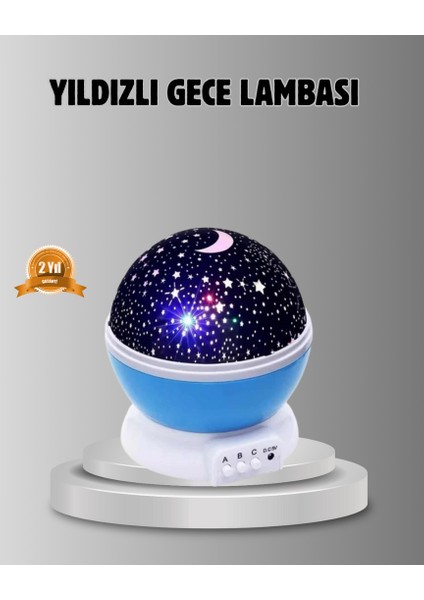 Nrzsnt Çocuk Gece Lambası 6 Modlu Renkli LED Enerji Tasarruflu Masal Işığı