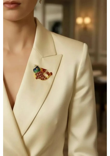 Balık Figürlü Broş