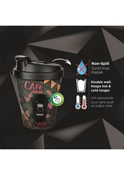 Dijital Sıcaklık Göstergeli Renkli Çelik Termos 500 ml + Kahve Bardağı Termoslu 400 ml - 2li Set H6C indirimleri