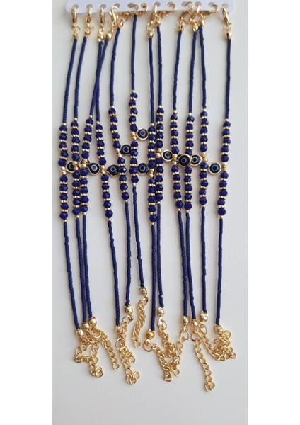 Hediyelik Nazar Boncuklu Bileklik - Lacivert fırsatları