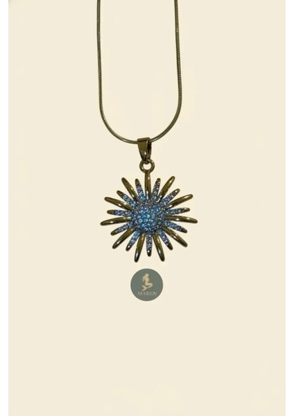 Çelik Güneş Kolye modelleri