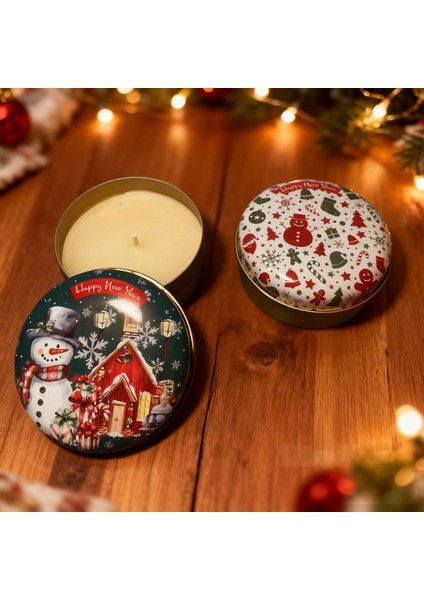 Yeni Yıl Temalı Mini Mum Seti 2'li – Hediyelik ve Dekoratif fiyatları