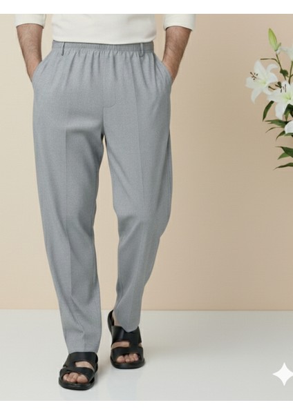 Online Collections Hac ve Umre için Şık Kesim, Rahat Kalıp Erkek Şalvar Pantolon Gri - L fırsatları