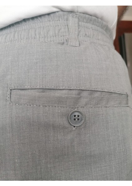 Online Collections Hac ve Umre için Şık Kesim, Rahat Kalıp Erkek Şalvar Pantolon Gri - L