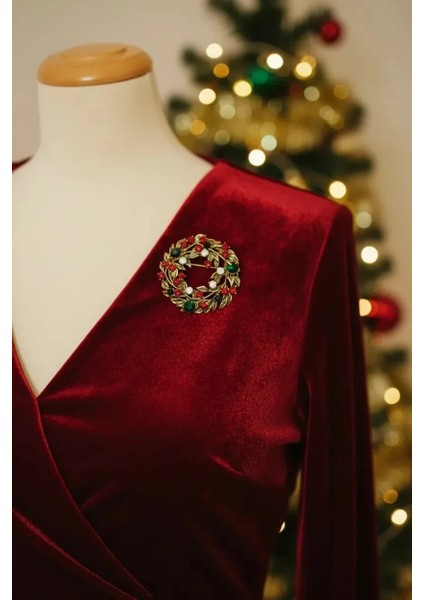 Yılbaşı Temalı Broş