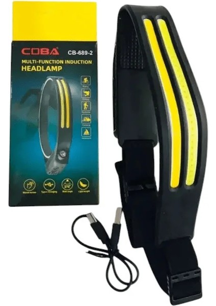 Sensörlü Far Cob LED Far Şarj Edilebilir Kafa Feneri 18650 Dahili Pil Açık Hava Balıkçılık Kamp Baş Feneri Fener (5224) AZ-522489GTA16548 indirimleri