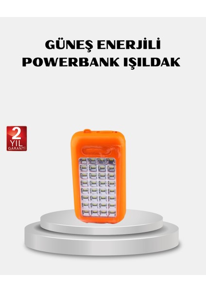 Nrzsnt Solar Powerbank 10000 Mah LED Kamp Lambalı Taşınabilir Şarj Cihazı