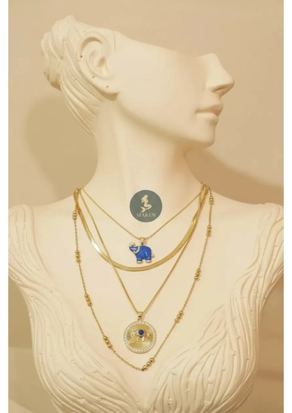 Çelik Çoklu Kolye fiyatları