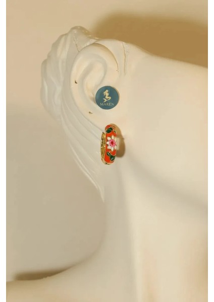 Çelik Turuncu Mineli Küpe fiyatları