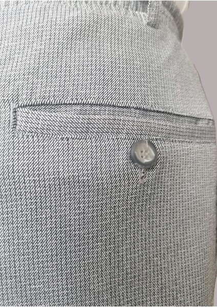 Online Hacı ve Umre Için Günlükte Şık Kesim Rahat Kalıp Erkek Şalvar Pantolon Desenli Gri - L