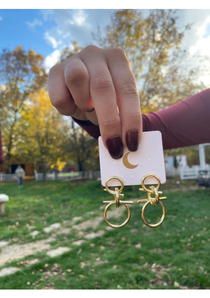 Gold Loop Küpe
