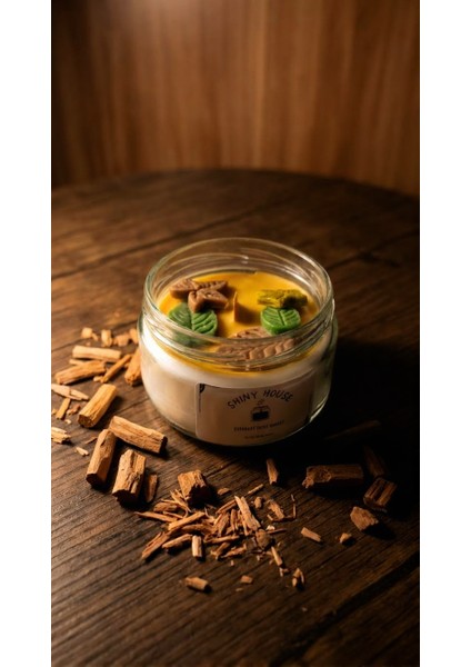 El Yapımı Aromaterapi Cam Kavanoz Mum – Dekoratif, Kokulu, Doğal Soya Wax