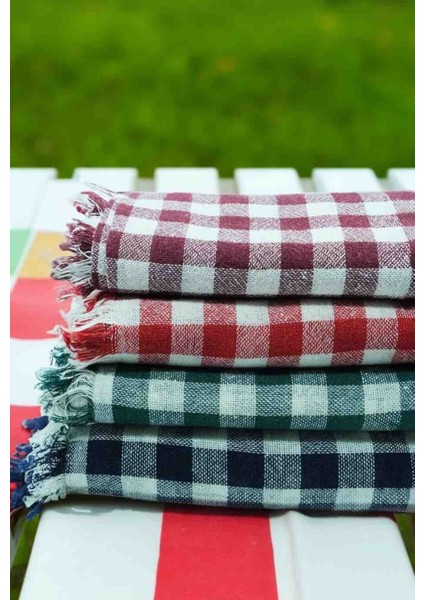 Kamp Piknik Masa Yer Örtüsü Ekose Pötikare Desenli Renkli 140*140 cm Masa Örtü 1 Adet modelleri