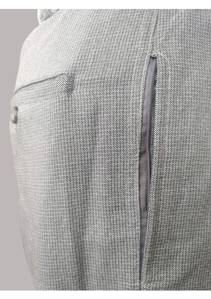 Online Collections Hacı ve Umre için Günlükte Şık Kesim Rahat Kalıp Erkek Şalvar Pantolon Desenli Gri - 2XL