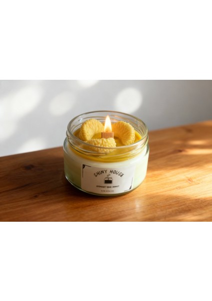 El Yapımı Aromaterapi Cam Kavanoz Mum – Dekoratif, Kokulu, Doğal Soya Wax