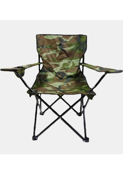 Katlanabilir Desenli Kamp Balıkçı Doğa Sandalyesi Taşıma Çantalı Haki modelleri