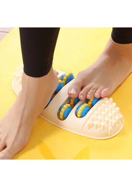 Masaj Mat Masaj Aleti 3D Shiatsu Rulo Ayak Masajı Rulo Ayak Rulo Tekerlek Akupunktur Noktası