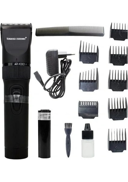 Inter Mac3 TC-4800 Yedek Bataryalı Profesyonel Saç Sakal Tıraş Makinesi