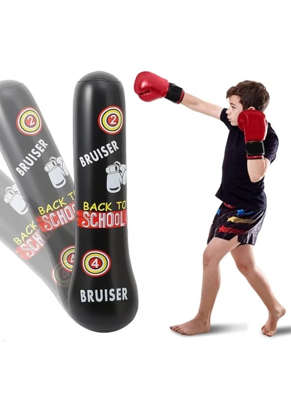 Şişme Boks Fitness Antrenman Dikey Kum Torbası Pvc