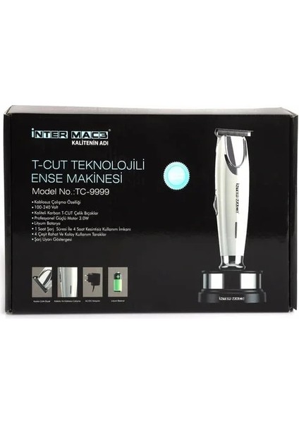 Inter Mac3 TC-9999 T-Cut Ense ve Saç Kesme Makinesi modelleri
